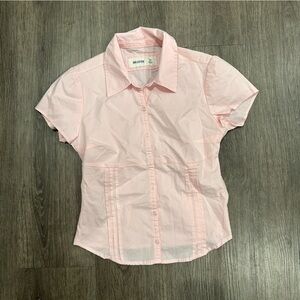Hollister Light Pink Collared Shirt